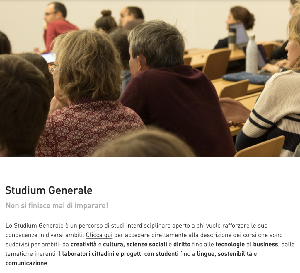 Studi sul Qui allo Studium Generale dell’Università di Bolzano